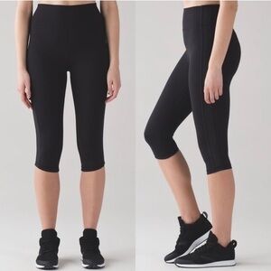 Lululemon Squad Goals Crops 17”  size 4
